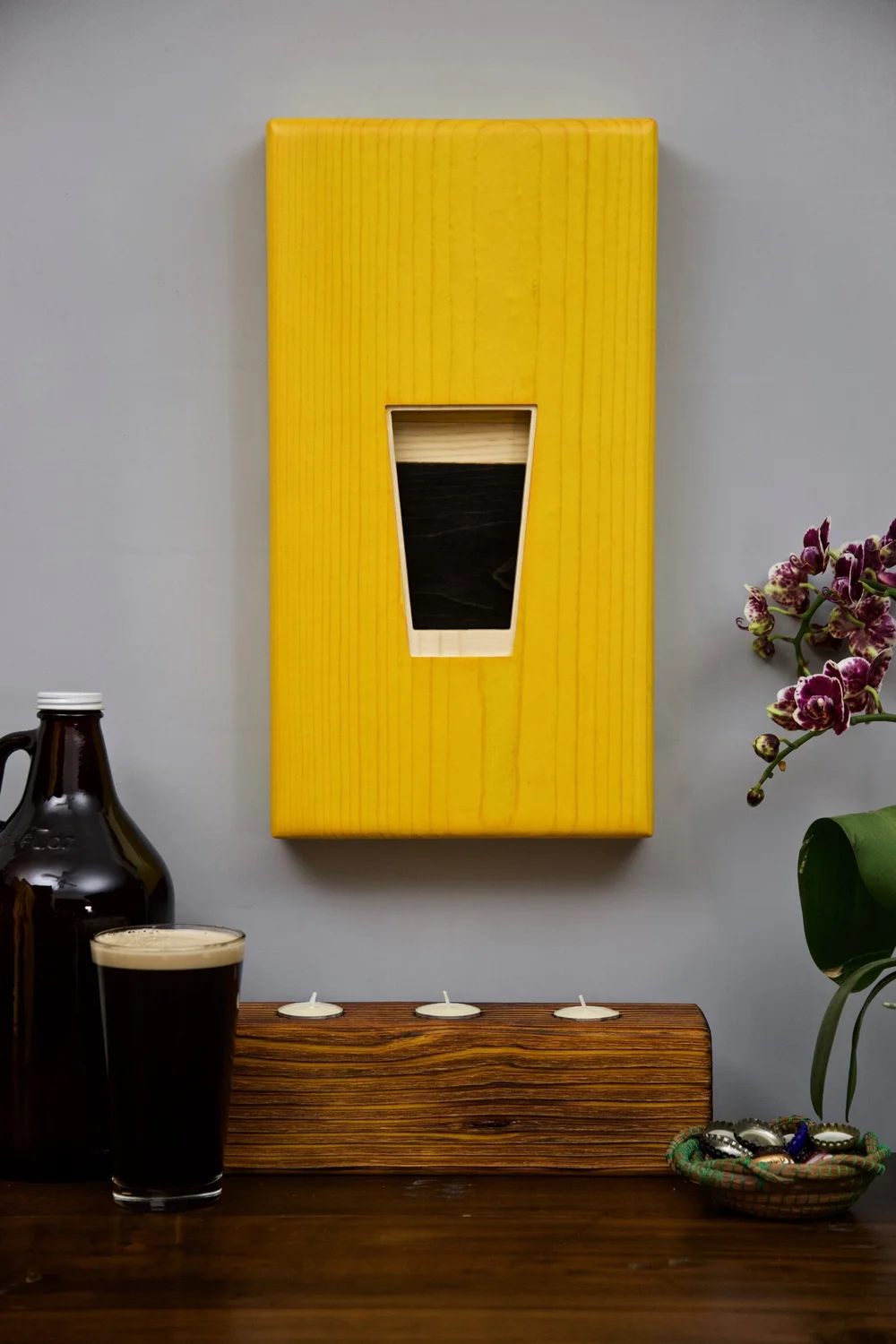 Wood Pendulum Sloshing Drink Kinetic Art - Tony Irish 0003